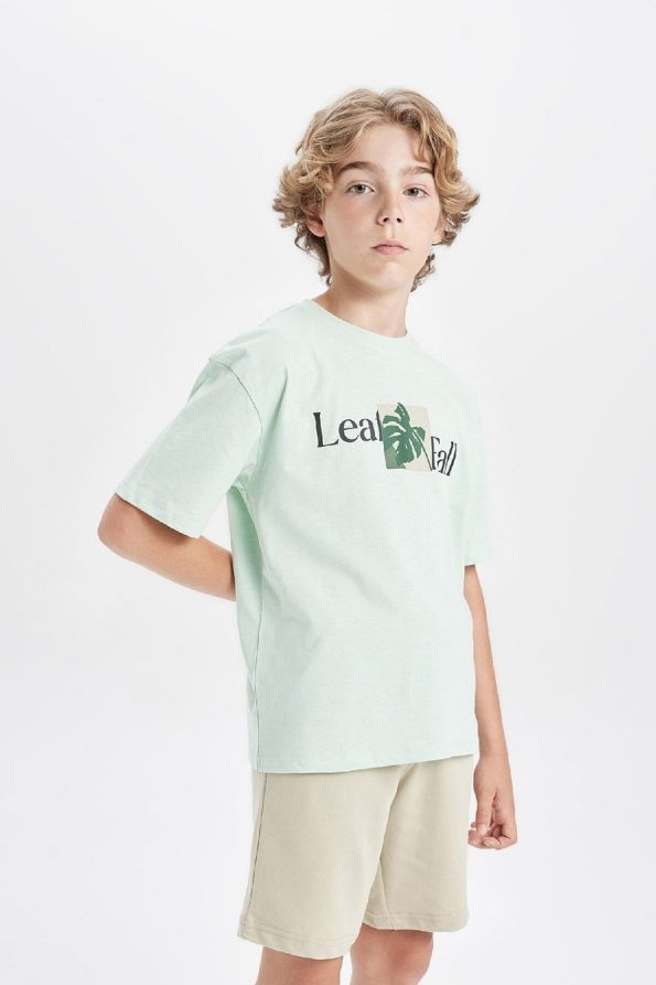 Boys' Oversized Graphic Short Sleeve T-Shirt