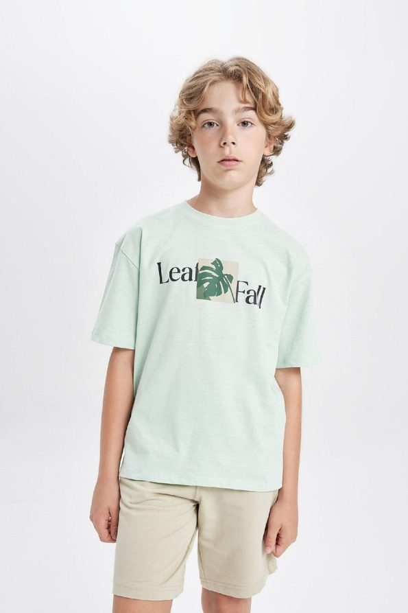 Boys' Oversized Graphic Short Sleeve T-Shirt