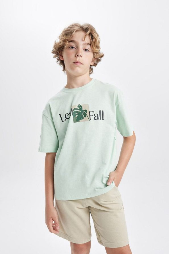 Boys' Oversized Graphic Short Sleeve T-Shirt