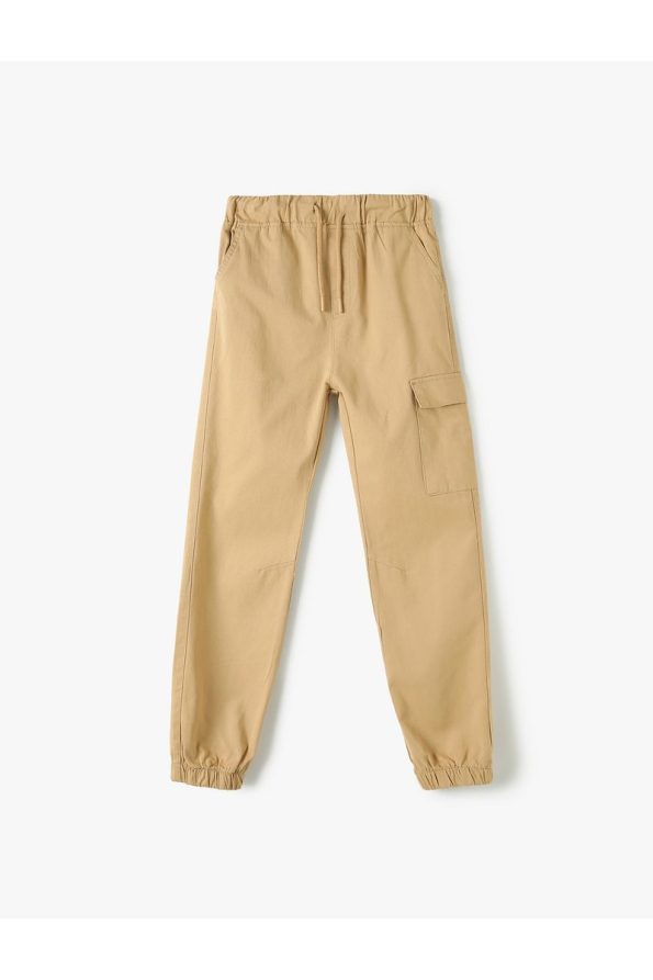 Koton Boys Beige Canvas Pants