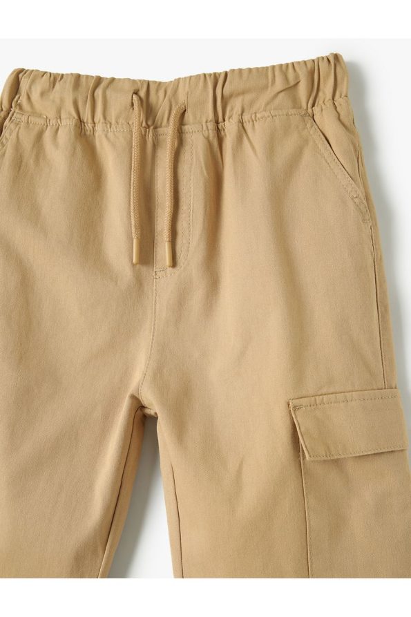 Koton Boys Beige Canvas Pants