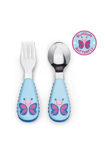 Skip Hop Zoo Butterfly Fork and Spoon Set