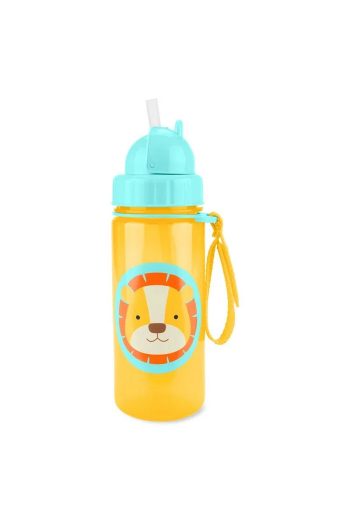 Skip Hop Zoo Lion New Straw Water Bottle