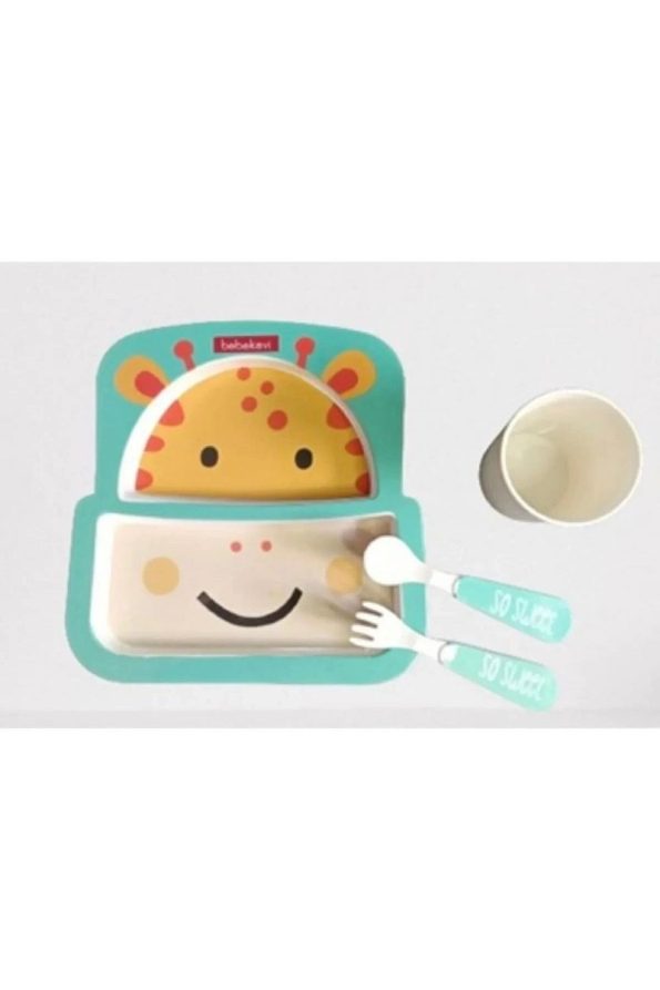 Cherub Baby Melamine Cute Giraffe Feeding Set