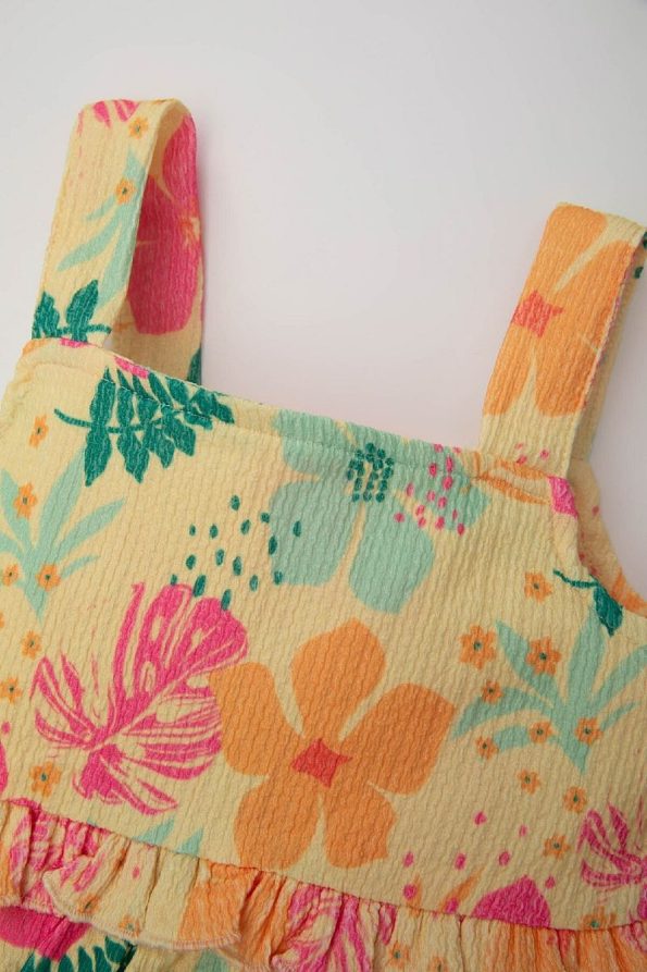 Floral Sleeveless Dress for Baby Girls