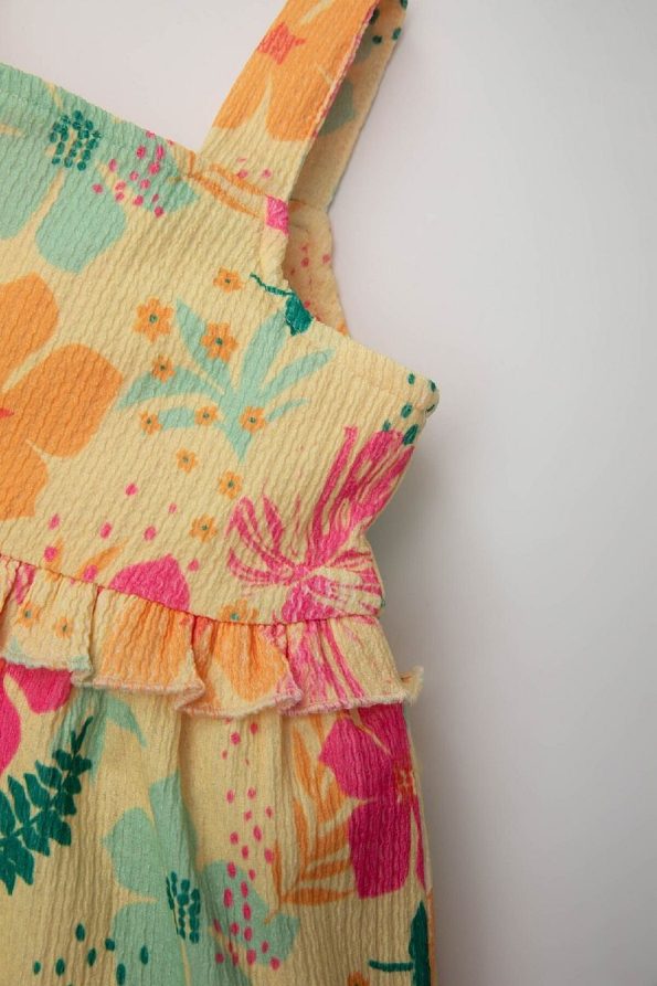 Floral Sleeveless Dress for Baby Girls