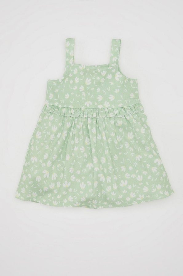 Floral Sleeveless Dress for Baby Girls