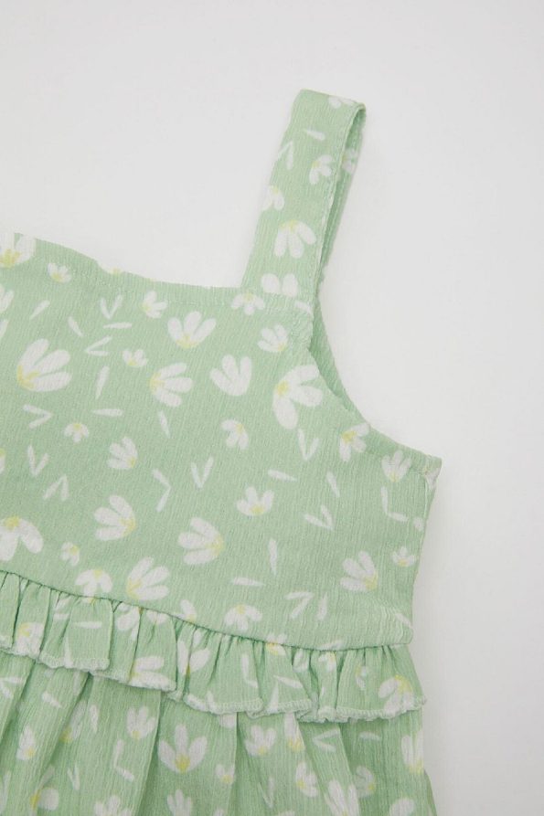 Floral Sleeveless Dress for Baby Girls