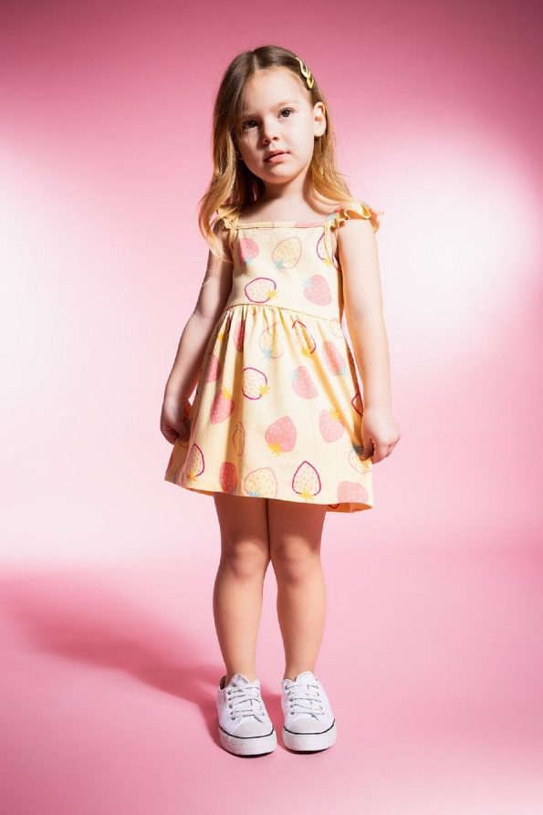 Defacto Baby Girl Patterned Sleeveless Dress