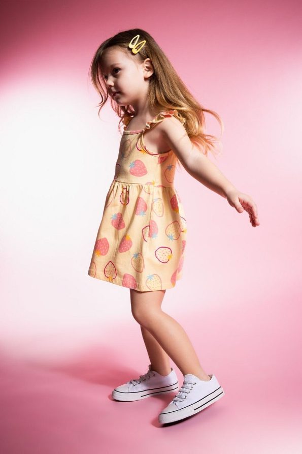 Defacto Baby Girl Patterned Sleeveless Dress