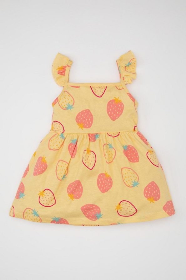 Defacto Baby Girl Patterned Sleeveless Dress
