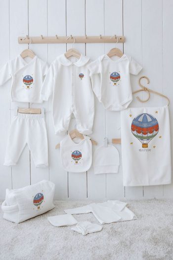 Tuğba Swan Organic 11-Piece Hospital Set - Zezig x Royal Series - Blue