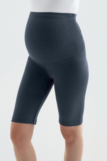Adjustable Waist Biker Maternity Leggings