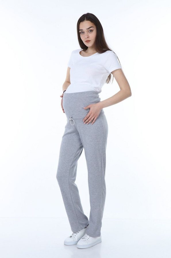 Luvmabelly Myra Adjustable Waist Maternity Daily Home Pants - Grey