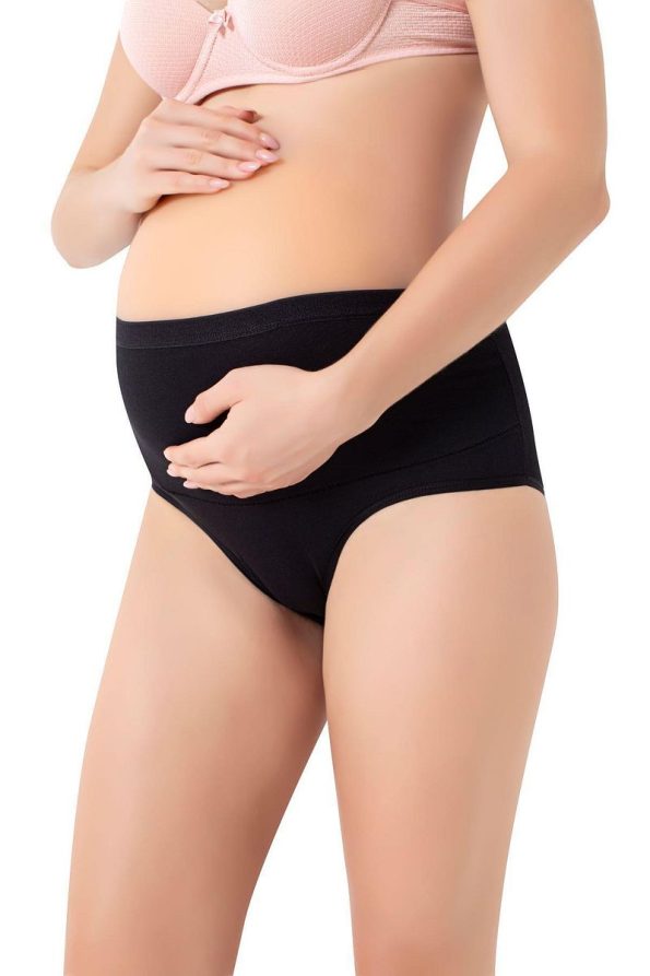 Arma Yıldız 100% Cotton Supportive Maternity Briefs Black Pack of 4