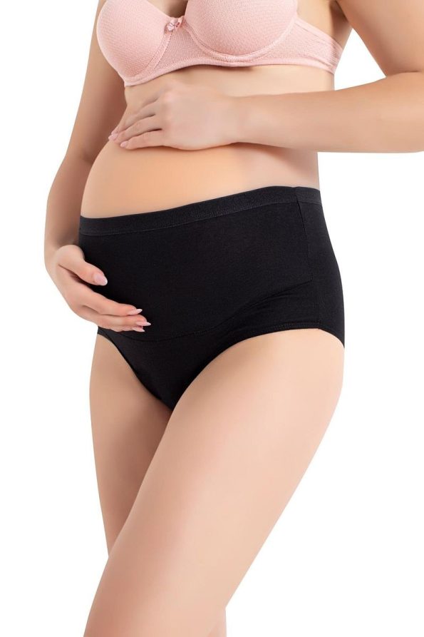 Arma Yıldız 100% Cotton Supportive Maternity Briefs Black Pack of 4