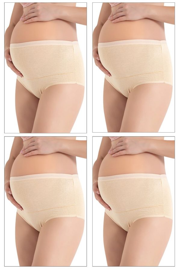 Armor Star 100% Cotton Supportive Maternity Briefs Skin 4-Pack