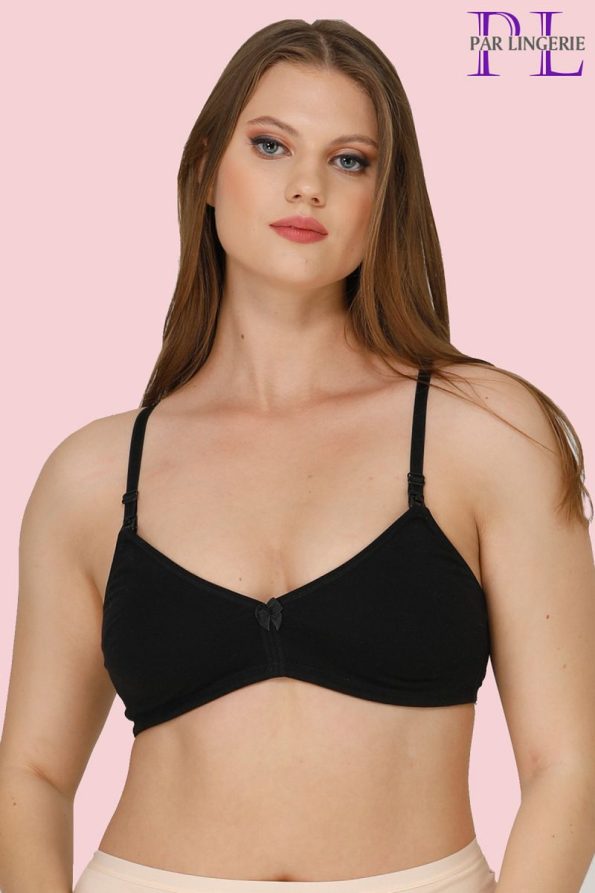 Black Wireless Nursing Bra for Maternity