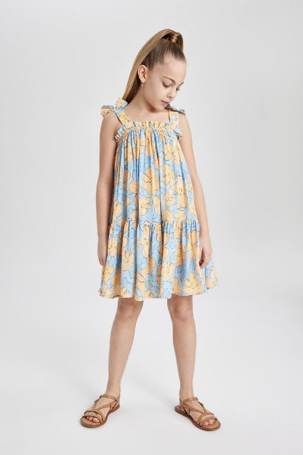 Floral Print Summer Dress for Girls