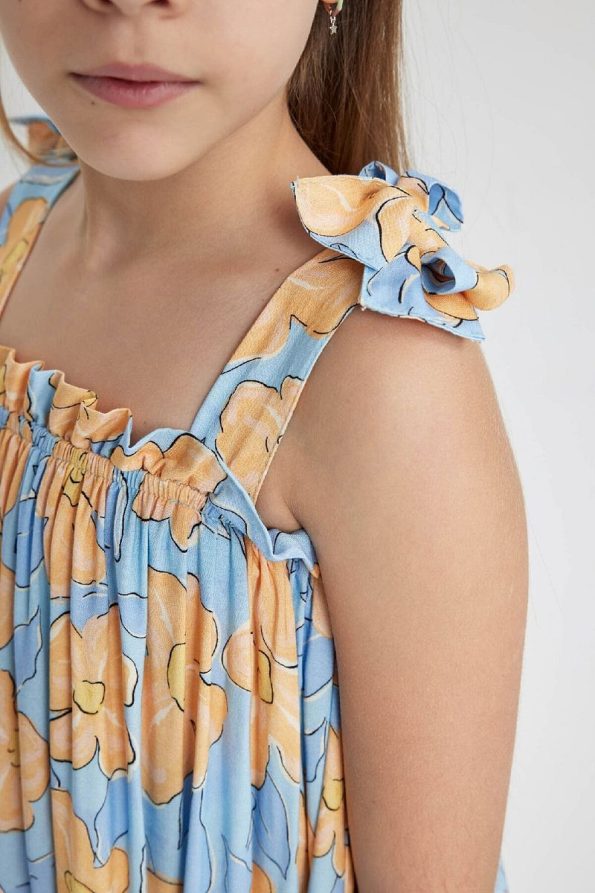 Floral Print Summer Dress for Girls