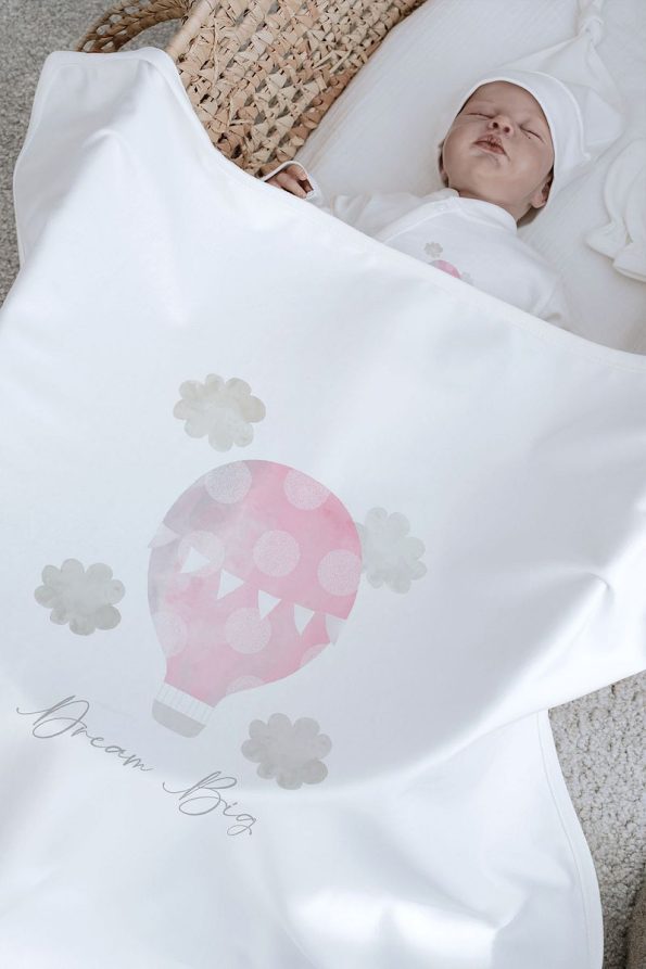 Tuğba Swan Organic 11-Piece Hospital Set - Pure Baby - Pink Balloon