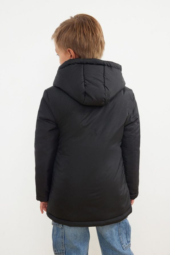Trendyolmilla Kids Black Boys Hoodie Pocket Regular Jacket