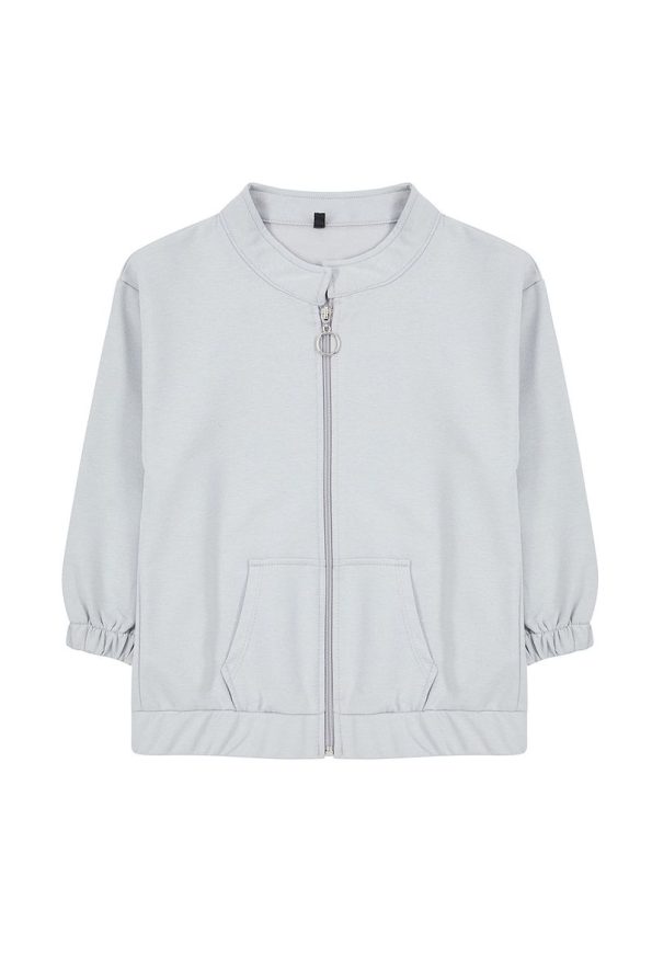 Trendyolmilla Kids Gray Boys Seasonal Lightweight Zip-Up Hoodie