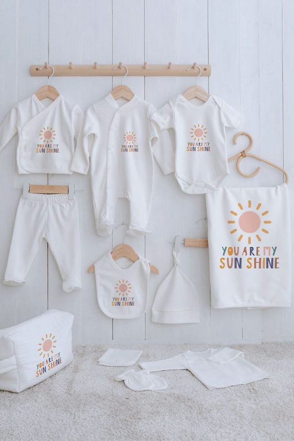 Tuğba Swan Organic 11-Piece Hospital Set - Little Baby - You Are My Sunshine