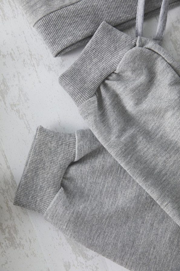 Trendyolmilla Kids Gray Melange Boys' Cotton Knit Outfit