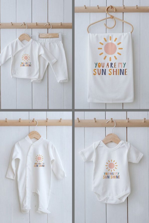 Tuğba Swan Organic 11-Piece Hospital Set - Little Baby - You Are My Sunshine