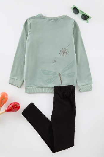 Trendyolmilla Kids Mint Color Block Knit Outfit