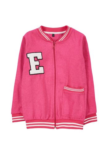 Trendyolmilla Kids Fuchsia Printed Bomber Jacket for Girls