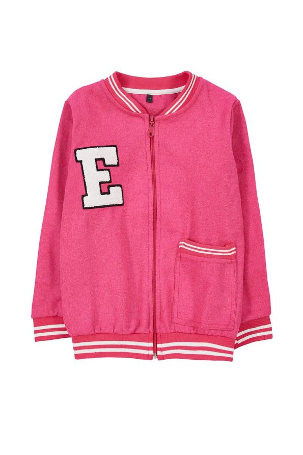 Trendyolmilla Kids Fuchsia Printed Bomber Jacket for Girls