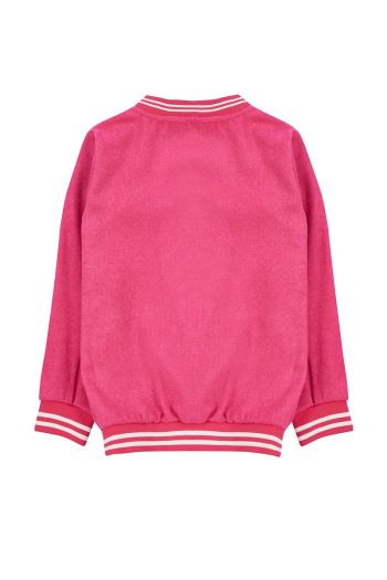 Trendyolmilla Kids Fuchsia Printed Bomber Jacket for Girls