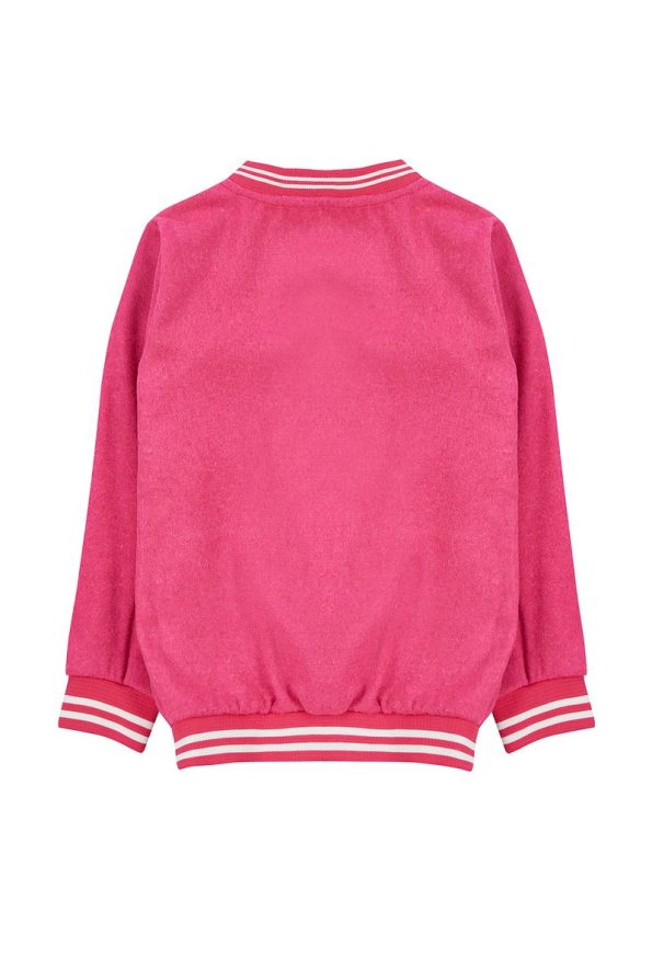 Trendyolmilla Kids Fuchsia Printed Bomber Jacket for Girls