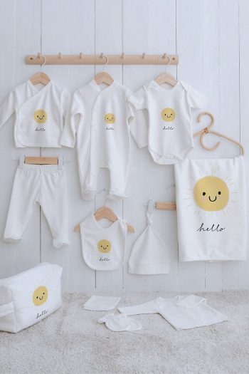 Tuğba Swan Organic 11-Piece Hospital Set - Pure Baby - Smiling Sun