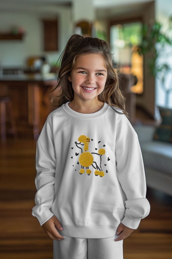Trendyolmilla Kids Cream Printed Cotton Sweatshirt for Girls