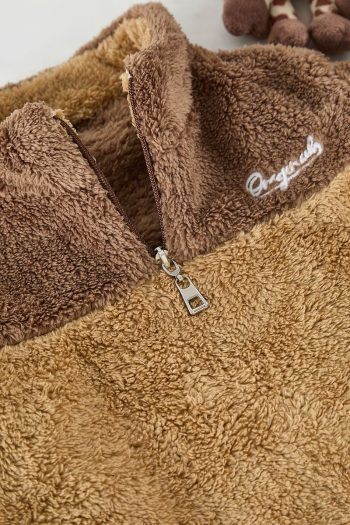 Trendyolmilla Kids Camel Unisex Color Block Mini Me Sweatshirt