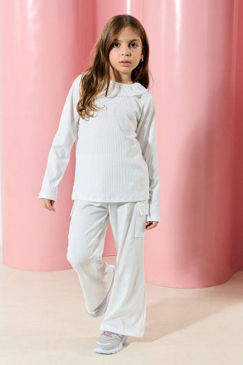 Trendyolmilla Kids Cream Girls' Knitted Two-Piece Set