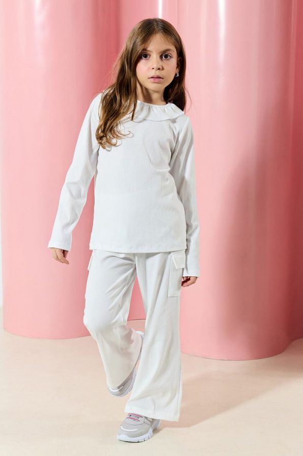 Trendyolmilla Kids Cream Girls' Knitted Two-Piece Set