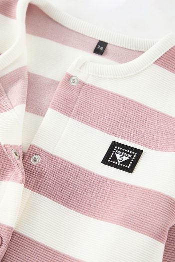 Trendyolmilla Kids Pink Striped Knit Cardigan