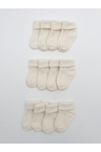 KARAMİLA 12-Pack Natural Bamboo Baby Socks