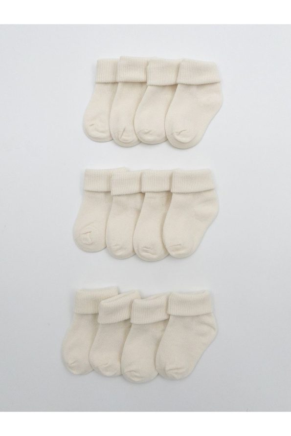 KARAMİLA 12-Pack Natural Bamboo Baby Socks