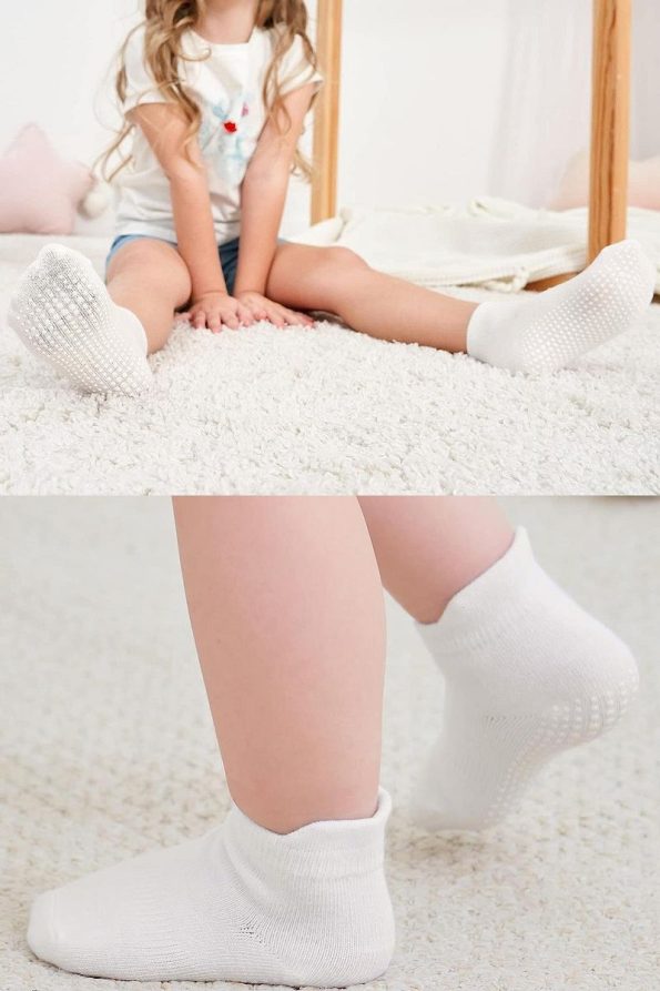 Bistyle Seamless Non-Slip Organic Baby Sneakers Socks