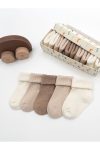 KARAMILA 5-Pack Seamless Baby Socks Bamboo Organic