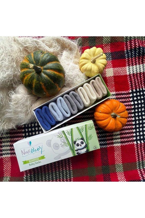 Novibaby 5-Pack Bamboo Newborn Socks