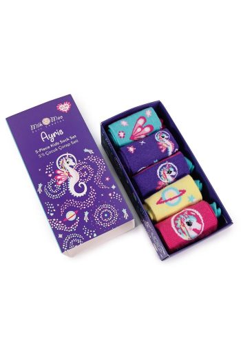 Milk & Moo Ayris Kids 5-Pack Sock Set