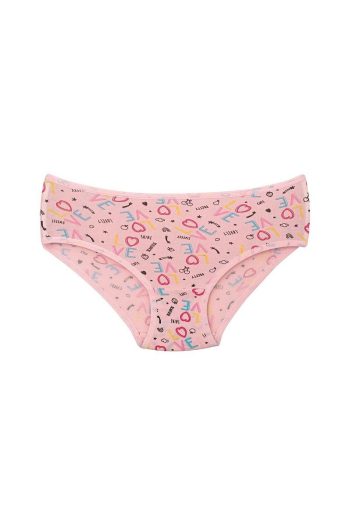Star Emblem Girls' Cotton Printed Briefs 6-Pack Assorted Colors