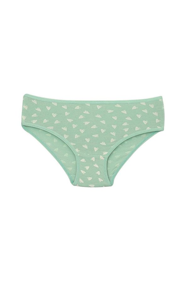 Star Emblem Girls' Cotton Printed Briefs 6-Pack Assorted Colors