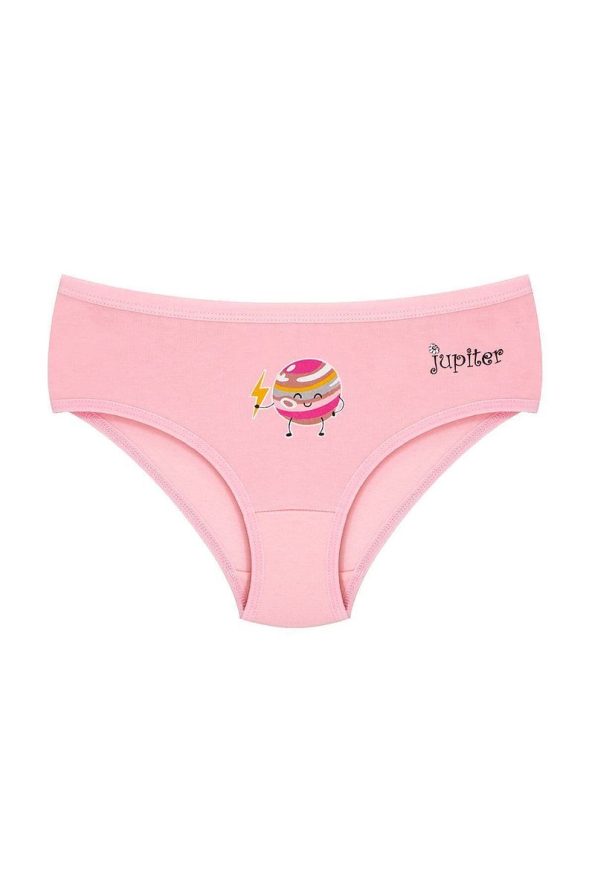 Öts Girls' 6-Pack Cotton Planet Print Panties Mix Colors